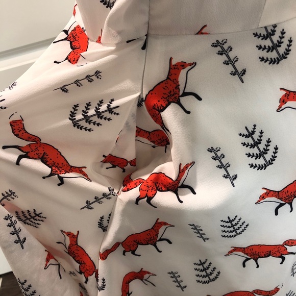 ❌Sold❌Price Firm Quirky Fox Print Dress 🦊🦊 - Picture 10 of 10